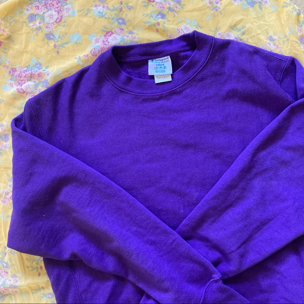 Champion Sweatshirt Reverse Weave Purple